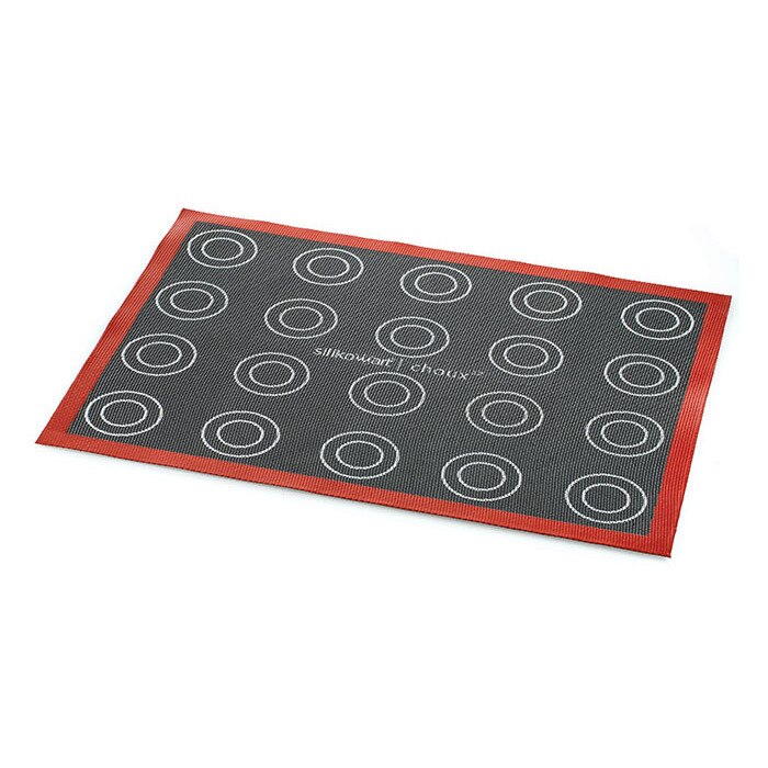 Saltea din silicon microperforata, cu interior de fibra de sticla, pentru Eclair, Silikomart, 30 x 40 cm