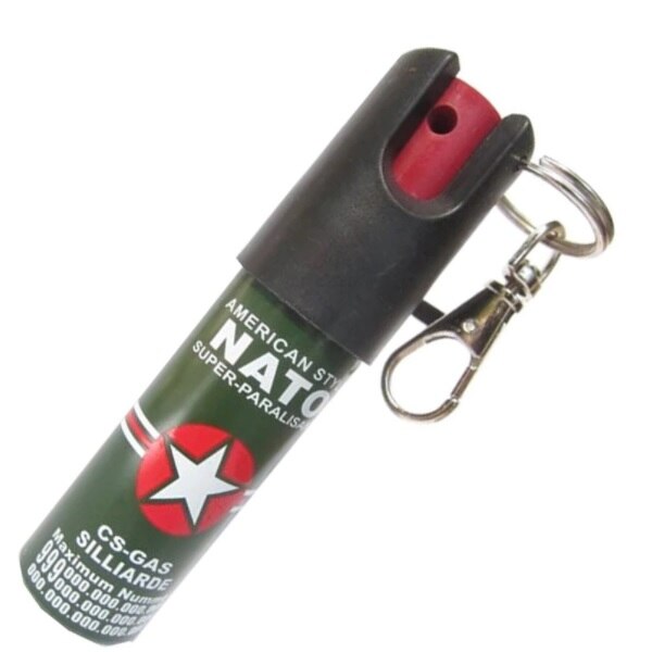 Mini-Spray paralizant NATO, tip breloc, propulsie jet, 20 ml