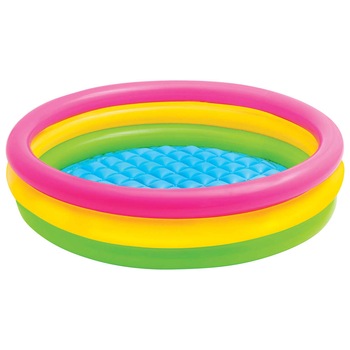 Piscina gonflabila pentur copii, Intex, Vinil, 147 x 33 cm, 275 l, Multicolor Piscina gonflabila pentur copii, Intex, Vinil, 147 x 33 cm, 275 l, Multicolor