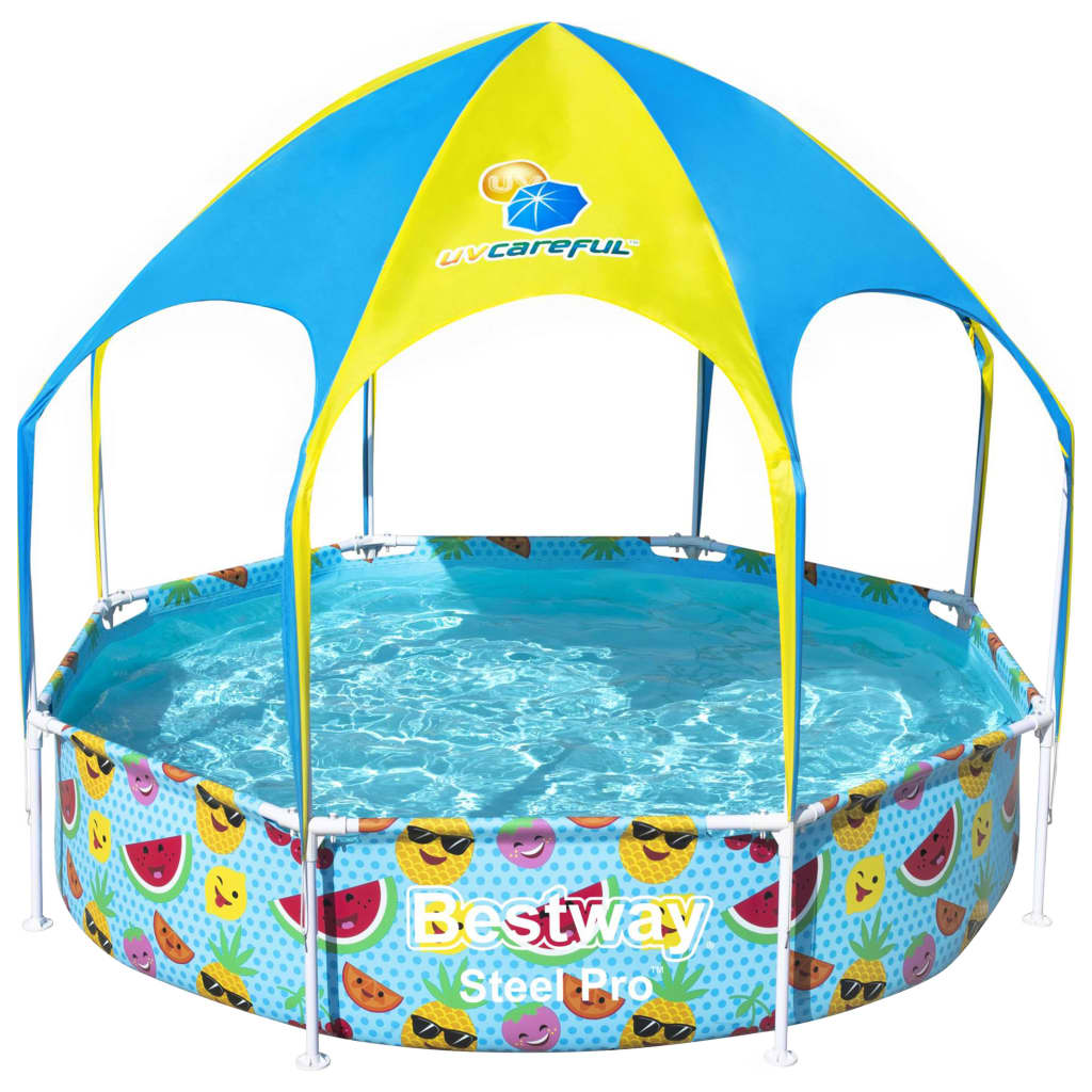 Piscina supraterana pentru copii, Bestway, PVC, 244x51 cm, 1688 L, Multicolor