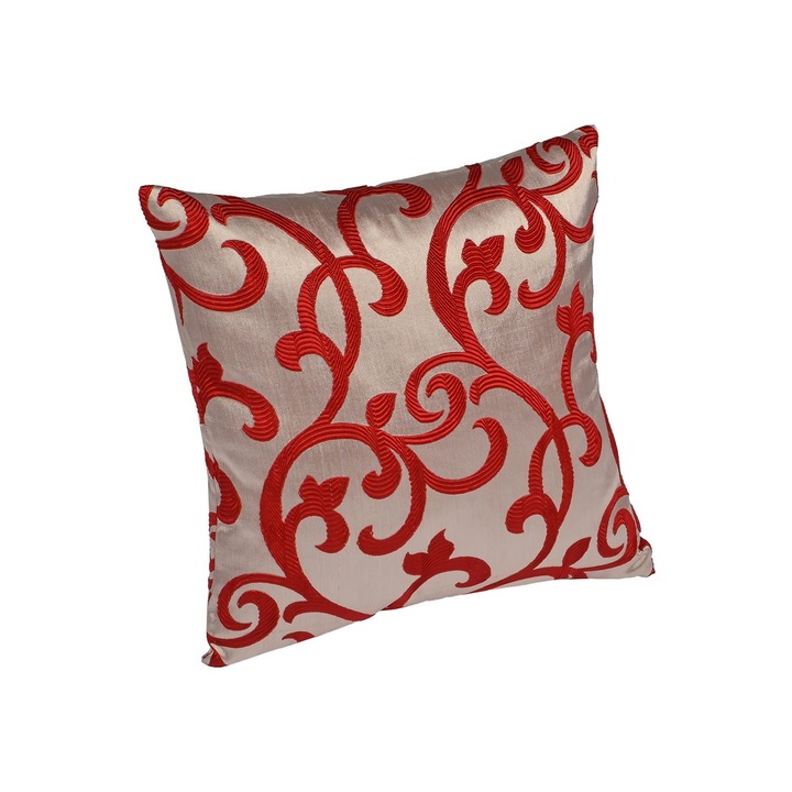 Perna decorativa Deluxe, 40x40, rosu