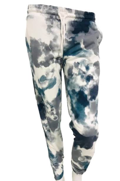 Pantaloni tye dye, Albastru Gri