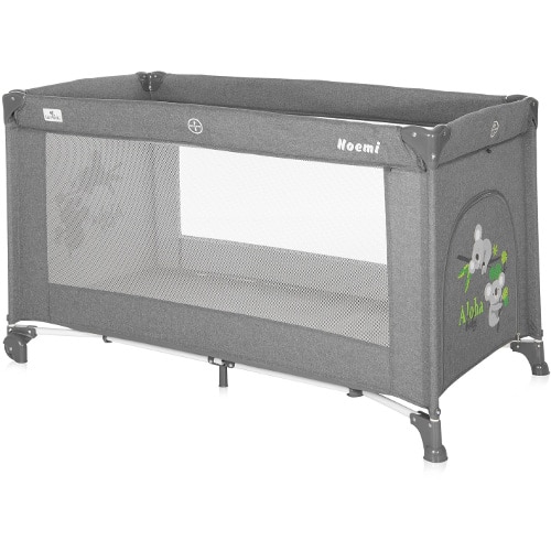 Patut Lorelli Pliabil Noemi cu 1 Nivel, Grey Koalas