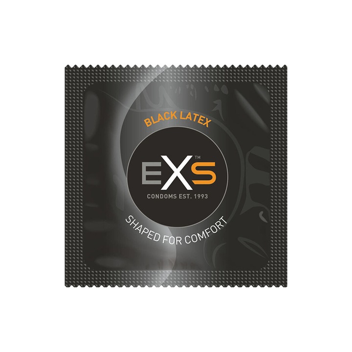EXS Черни латексови презервативи, 10 броя
