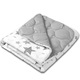 Set lenjerie matlasata 5 piese Kidizi Magic Stars Grey, include perna, plapumioara, aparatoare si cearceaf
