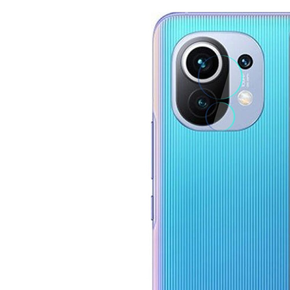 Set 4xFolie Protectie Sticla Flexibila 3MK pentru Camera Xiaomi Mi 11, Structura Incasabila, 7H, 0.2 mm
