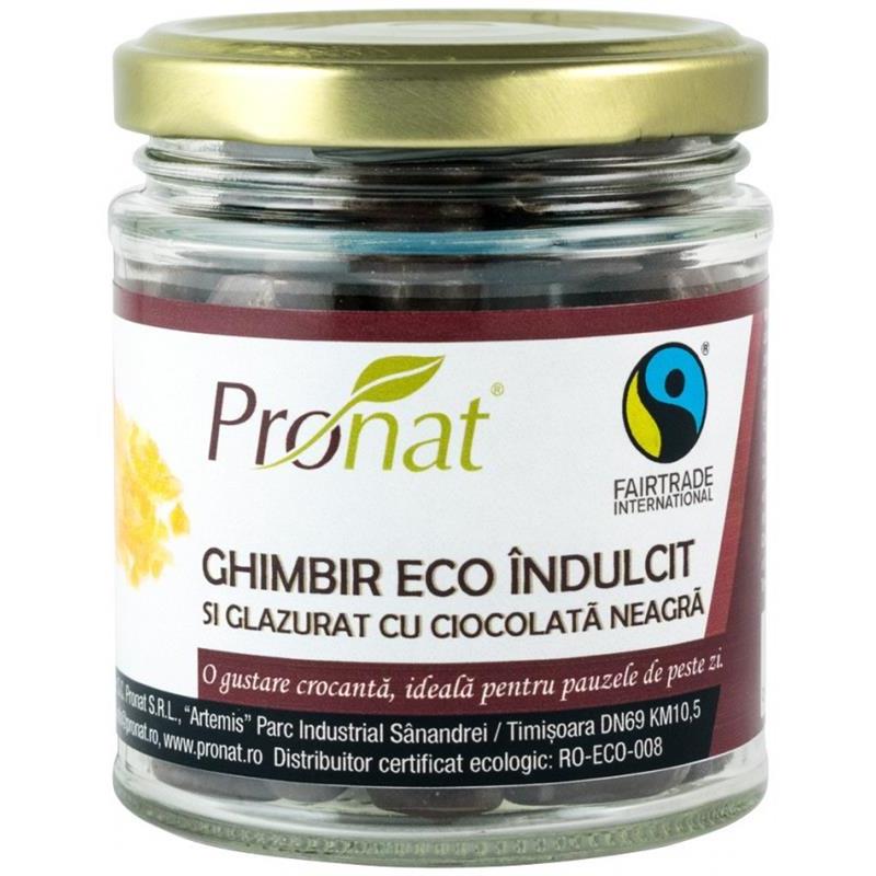 Ghimbir Bio Indulcit si Glazurat Pronat 130gr
