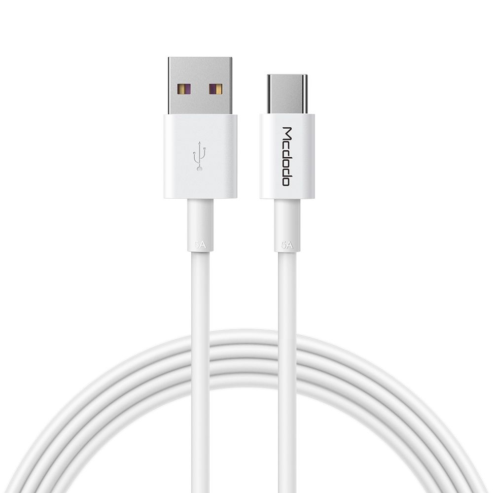 Cablu Mcdodo Element Series Type-C la USB 3.0, White, 5A, 1m
