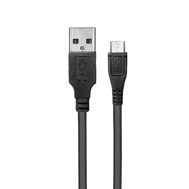 Cablu de date/incarcare USB - Micro USB tip B, negru, 60 cm lungime