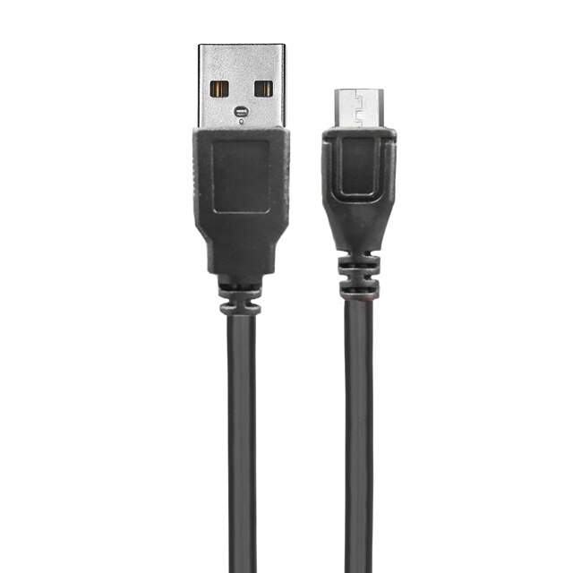 Cablu de date/incarcare USB - Micro USB tip B, negru, 80 cm lungime