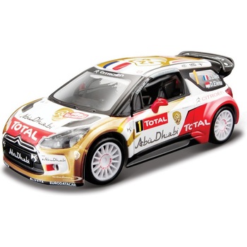Masina de jucarie Bburago, DS 3 Citroen WRC 2013 Sebastien Loeb, 13 cm, 1:32, Plastic/Metal, Multicolor Masina de jucarie Bburago, DS 3 Citroen WRC 2013 Sebastien Loeb, 13 cm, 1:32, Plastic/Metal, Multicolor