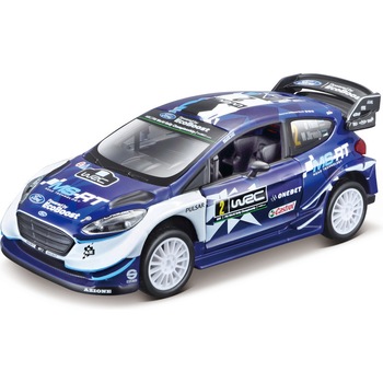 Masina de jucarie Bburago, 2017, M-Sport Ford Fiesta, WRC Ott, 13cm, 1:32, Plastic/Metal, Multicolor Masina de jucarie Bburago, 2017, M-Sport Ford Fiesta, WRC Ott, 13cm, 1:32, Plastic/Metal, Multicolor