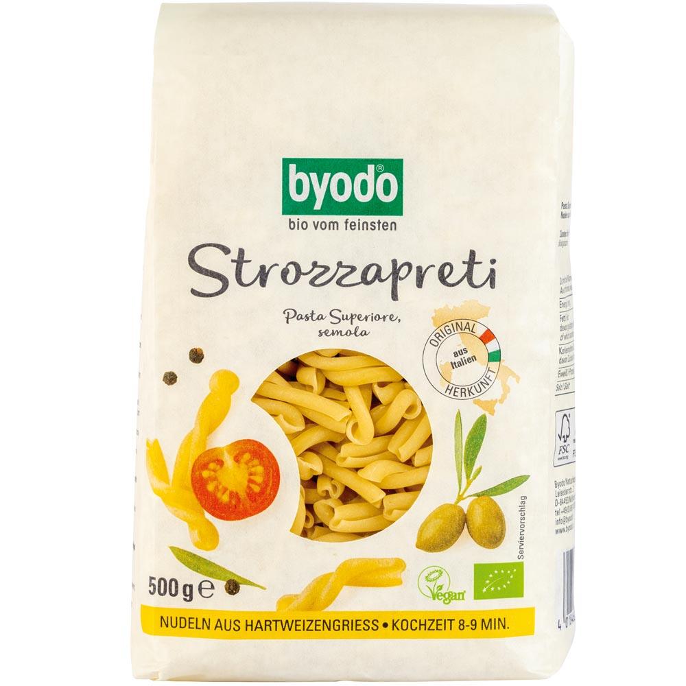Paste Strozzapreti Bio 500 g Byodo