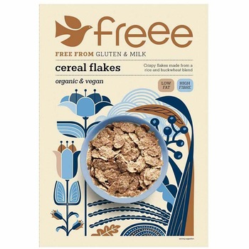 Fulgi de cereale fara gluten cu orez si hrisca Bio 375 g Doves Farm Fulgi de cereale fara gluten cu orez si hrisca Bio 375 g Doves Farm