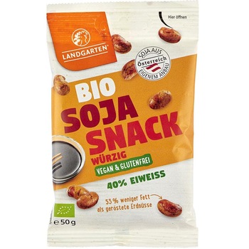 Gustare picanta din soia Bio 50 g Landgarten Gustare picanta din soia Bio 50 g Landgarten