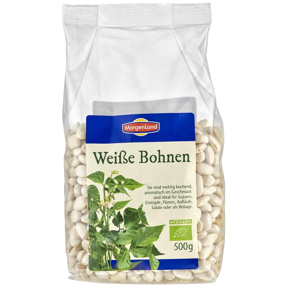Fasole alba Bio 500 g MorgenLand