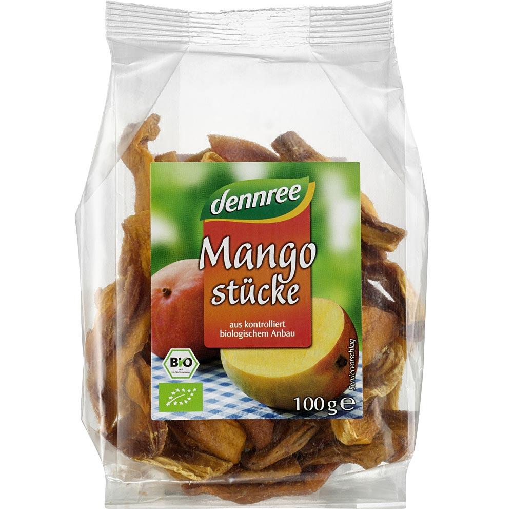 Bucati de mango uscate Bio 100 g Dennree
