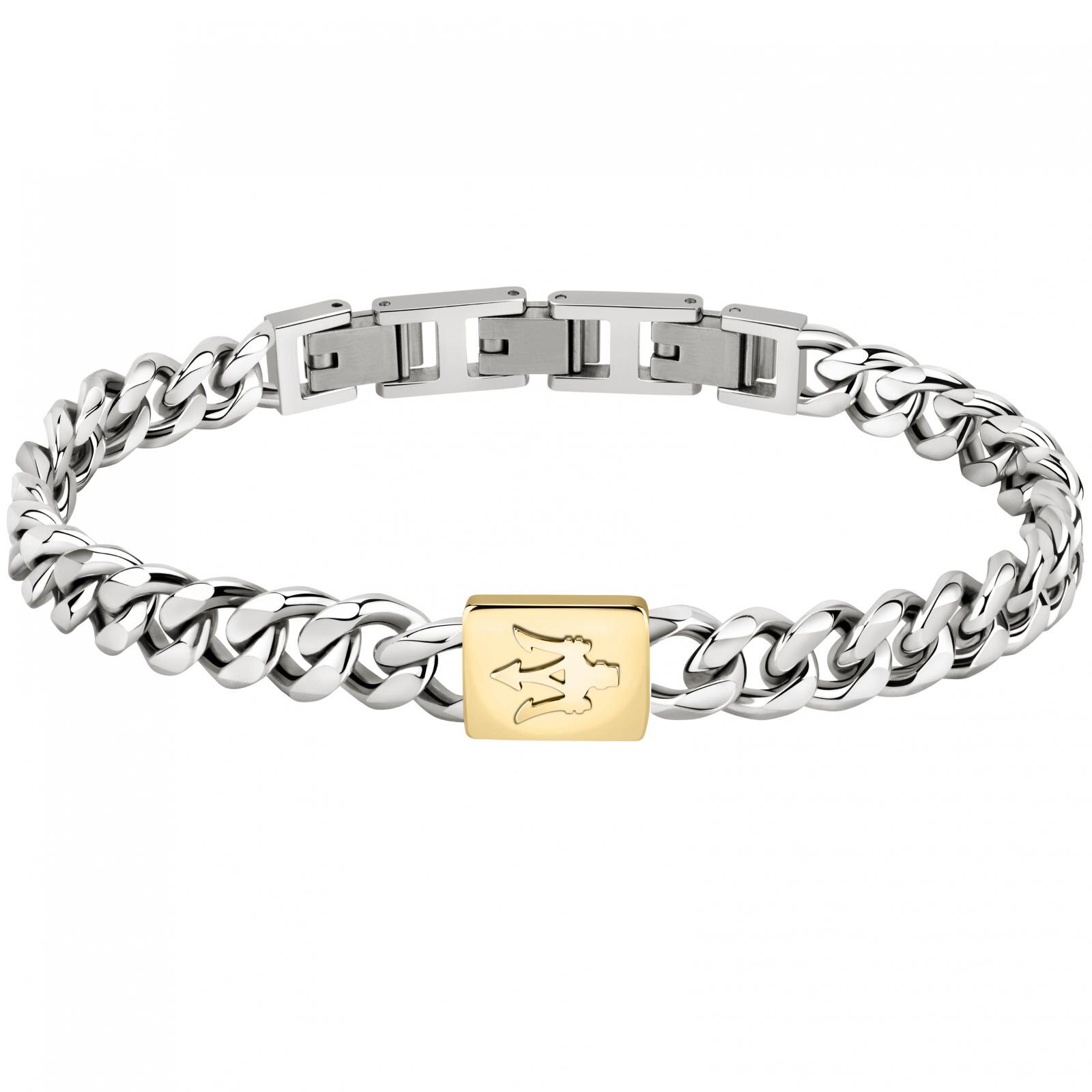 Bratara Maserati JM320AST06, Argintiu, Auriu