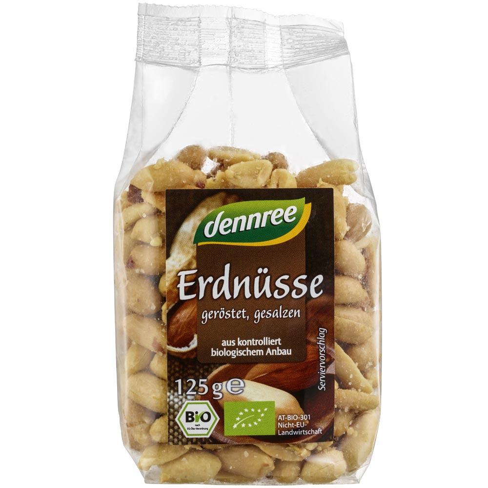 Arahide prajite si sarate Bio 125 g Dennree