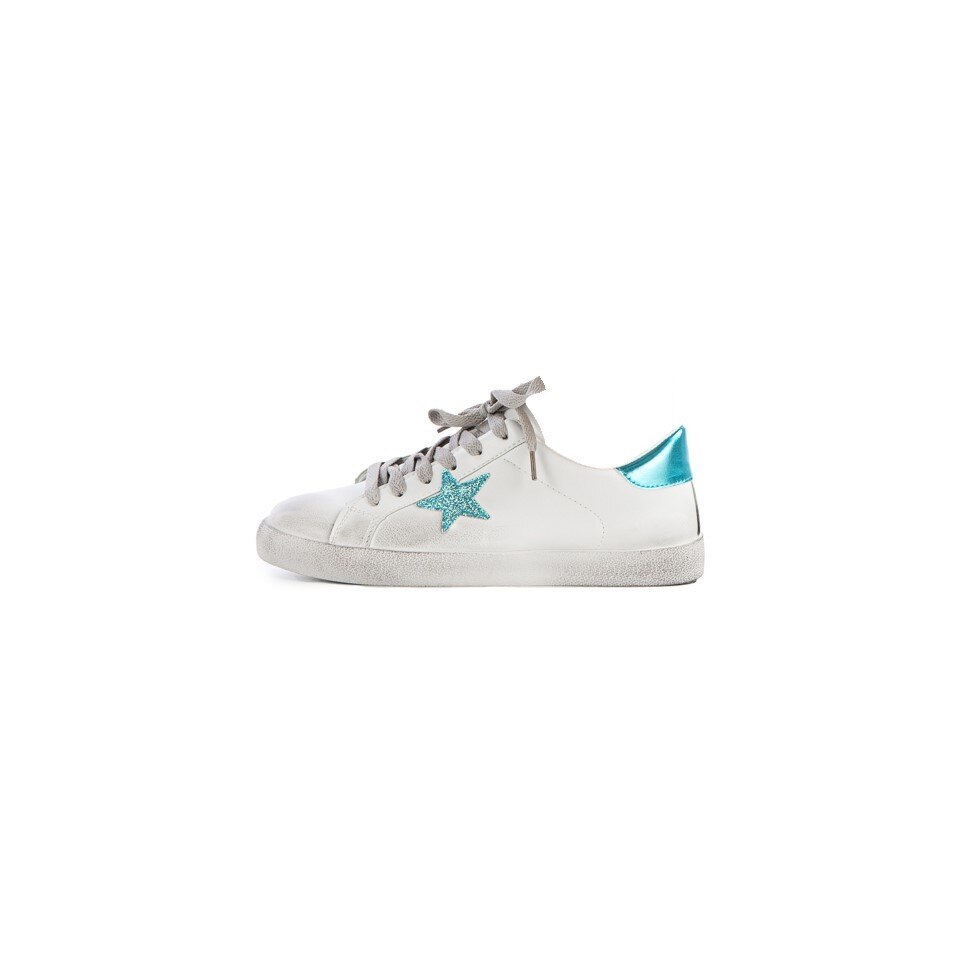 Pantofi sport dama Shiba, Alb/Bleu