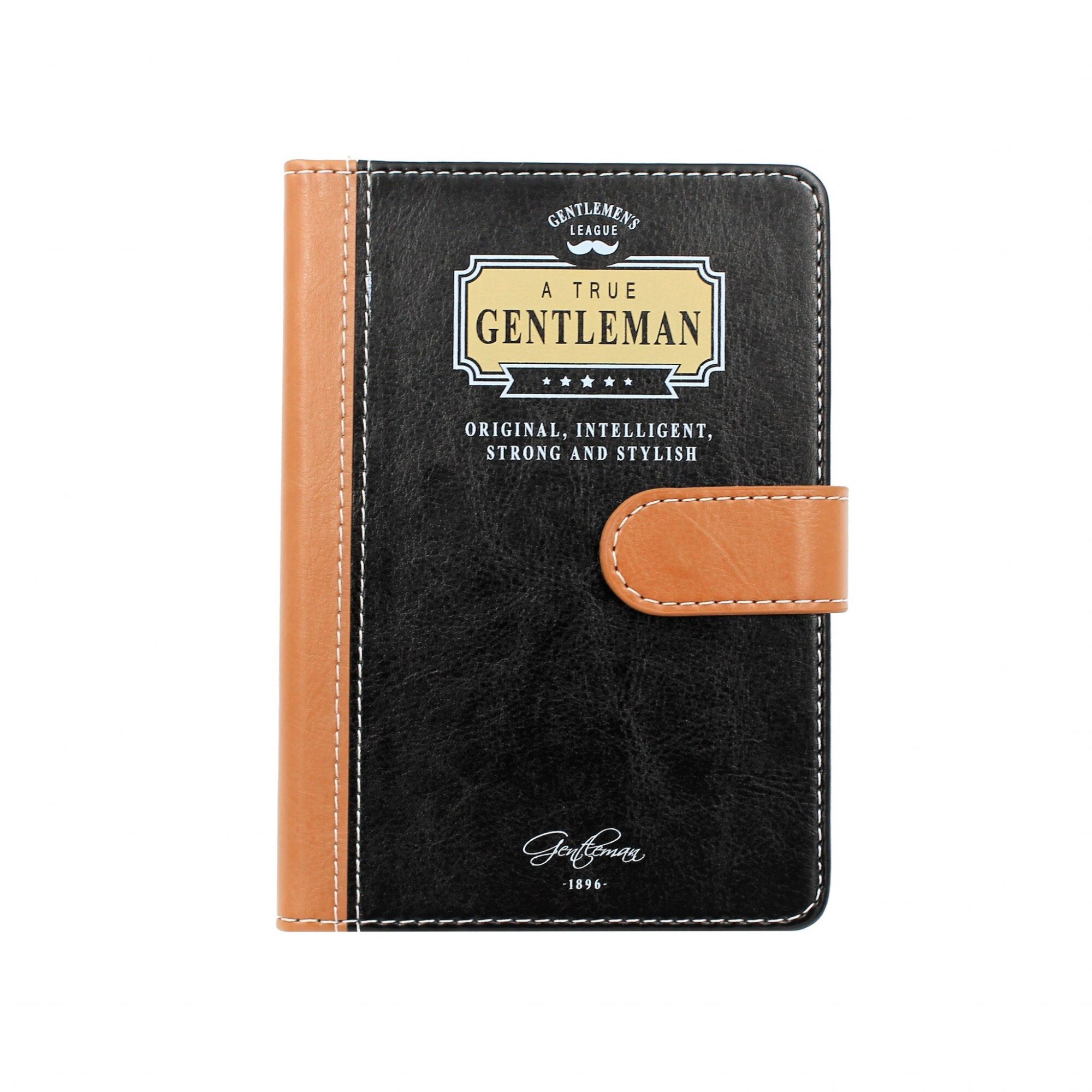 Agenda „Original, intelligent, strong and stylish”, negru