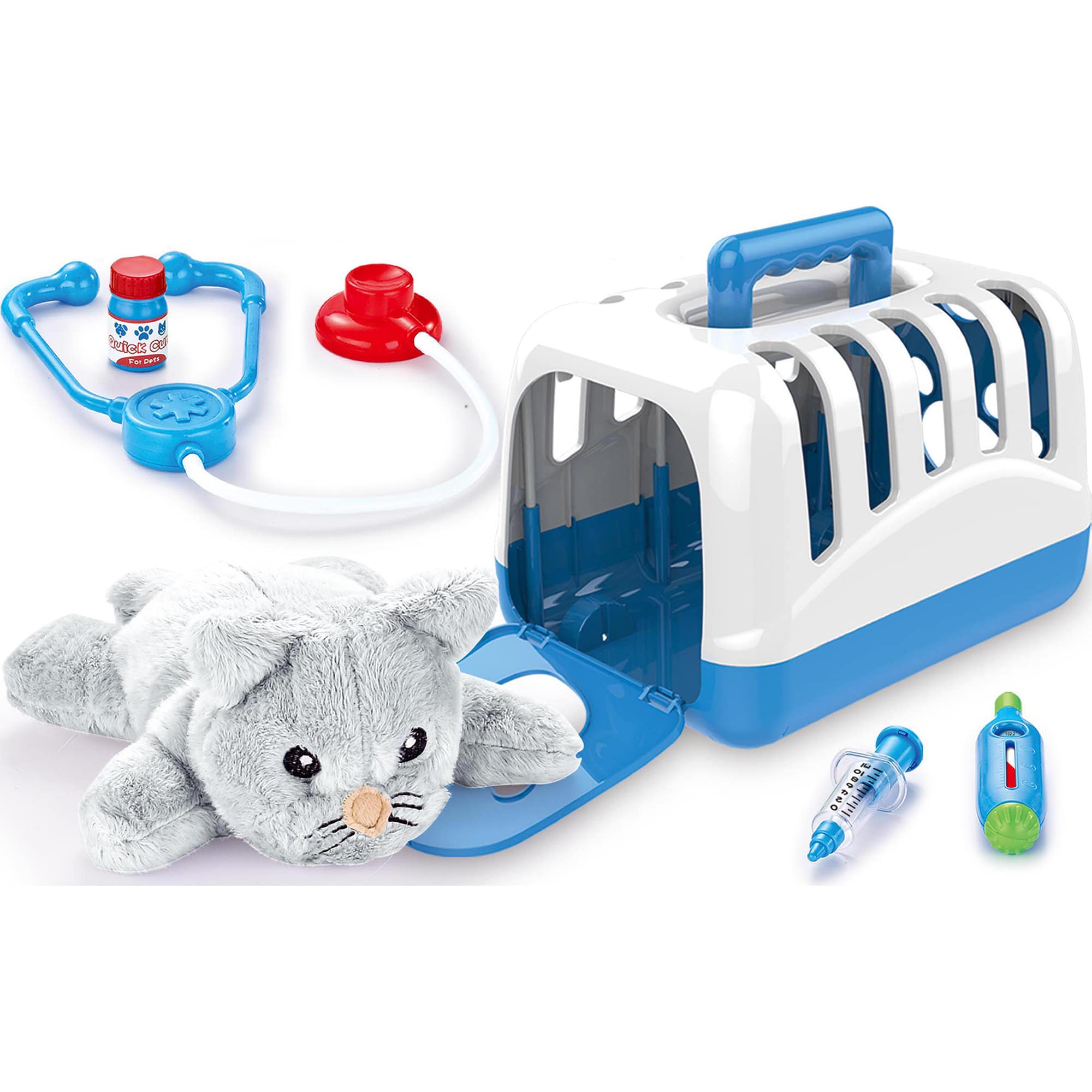 Set M-Toys Pisica la veterinar, 8 piese