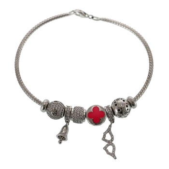 Bratara Argint Charms Bell cu 6 Pandantive Bratara Argint Charms Bell cu 6 Pandantive