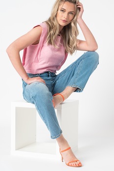 b.young, Blugi drepti cu rupturi decorative la nivelul genunchiului Lola, Albastru deschis b.young, Blugi drepti cu rupturi decorative la nivelul genunchiului Lola, Albastru deschis