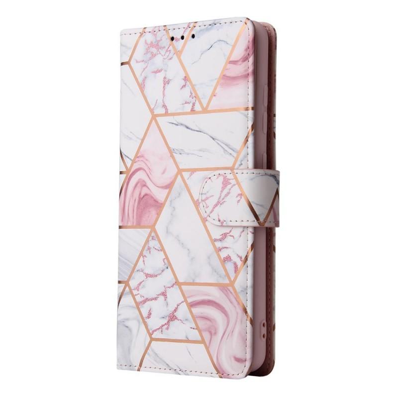 Husa TECH-PROTECT Wallet compatibila cu Samsung Galaxy A22 4G Marble
