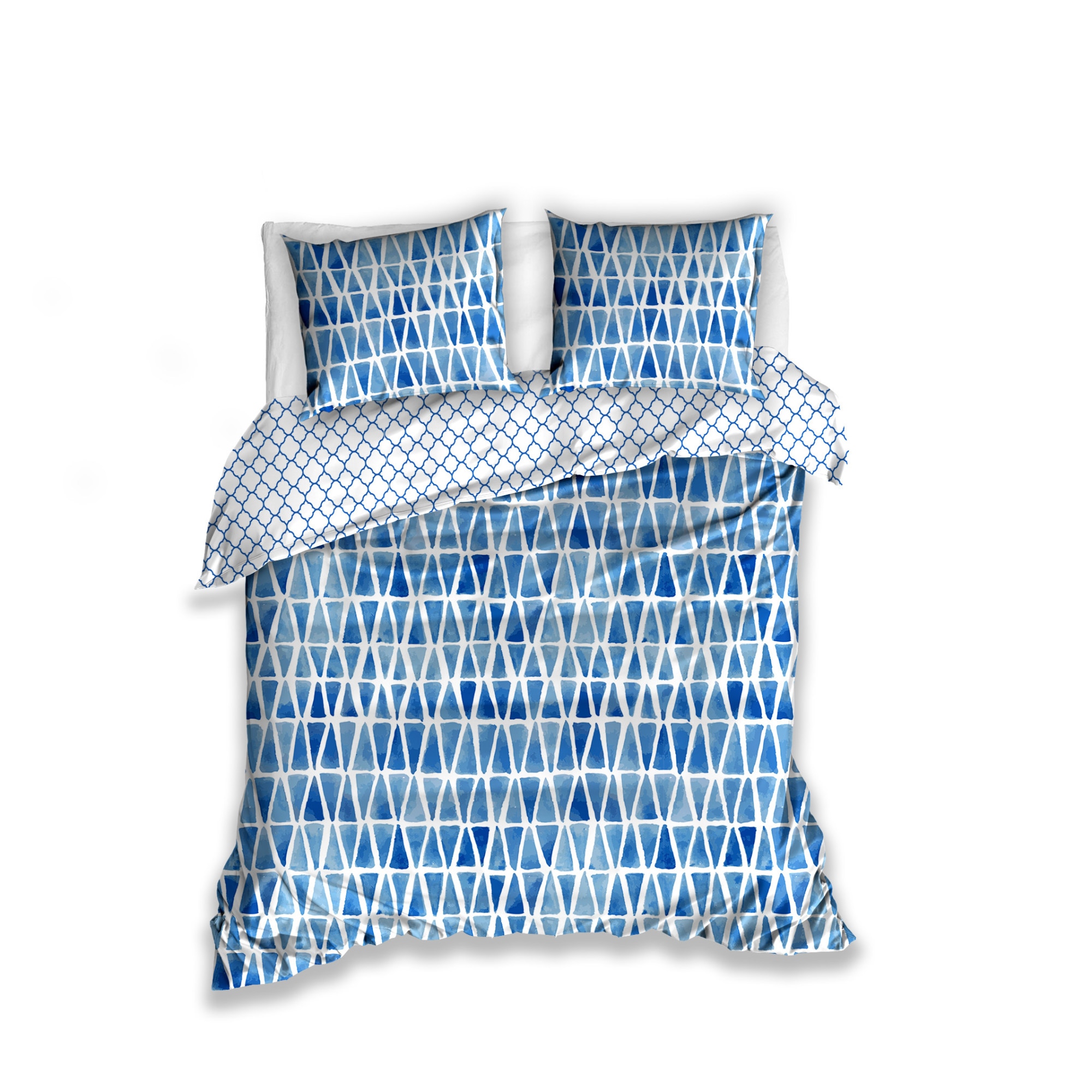 Lenjerie de pat 2 persoane, BLUE SKY, bumbac renforce, 200x220 cm