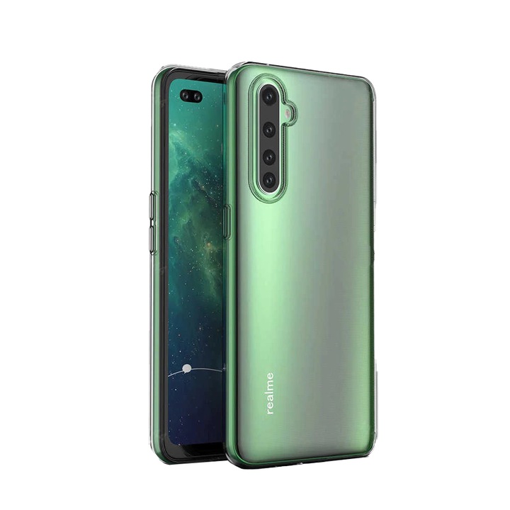 Силиконов калъф Clear Slim Optim Protection съвместим с Realme X50, Прозрачен