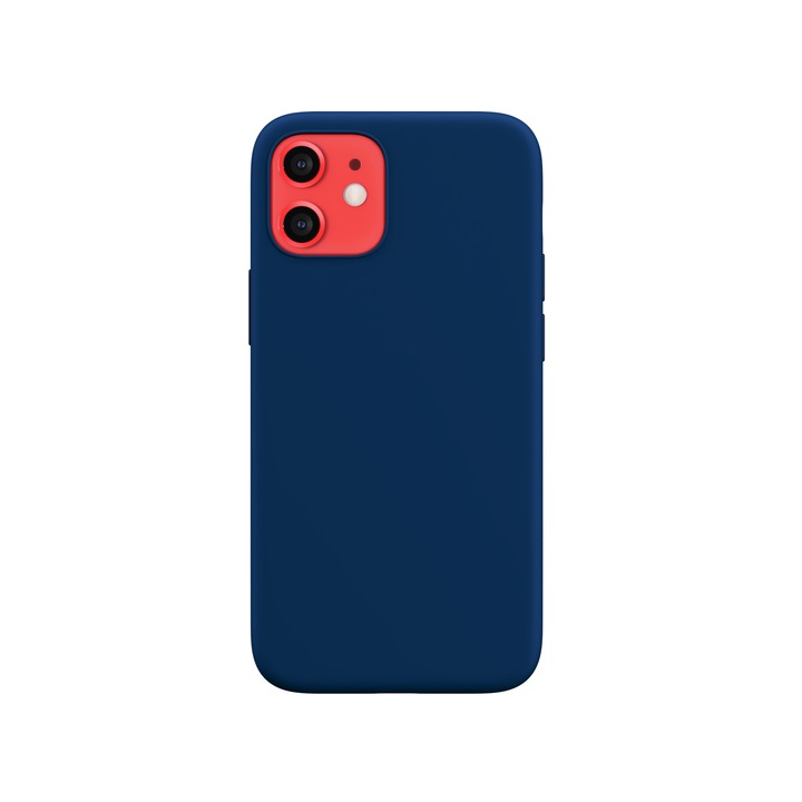 Husa de protectie NEXT ONE pentru iPhone 12 Mini, Silicon, Albastra