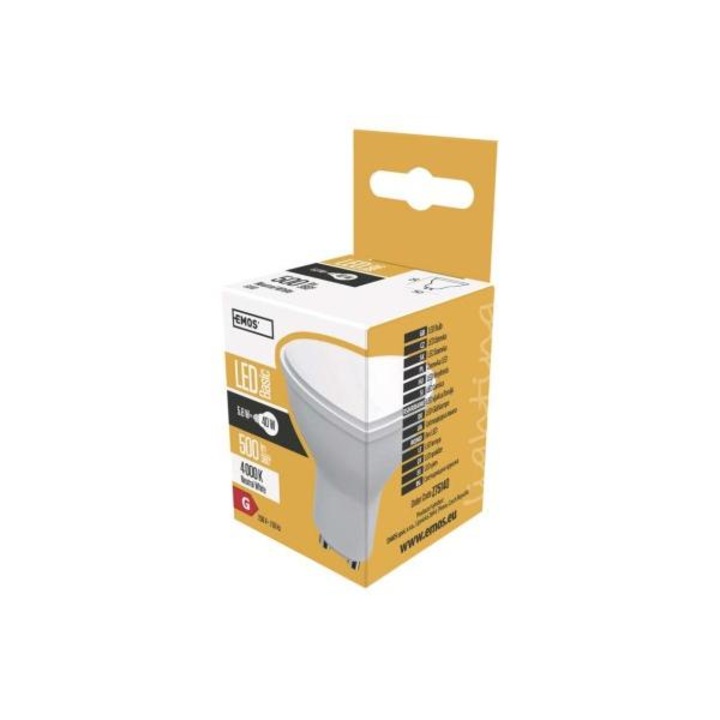 Led izzó Basic MR16, GU10, 5,8 W (42 W), 500 lm, természetes fehér Z75140 8592920030523