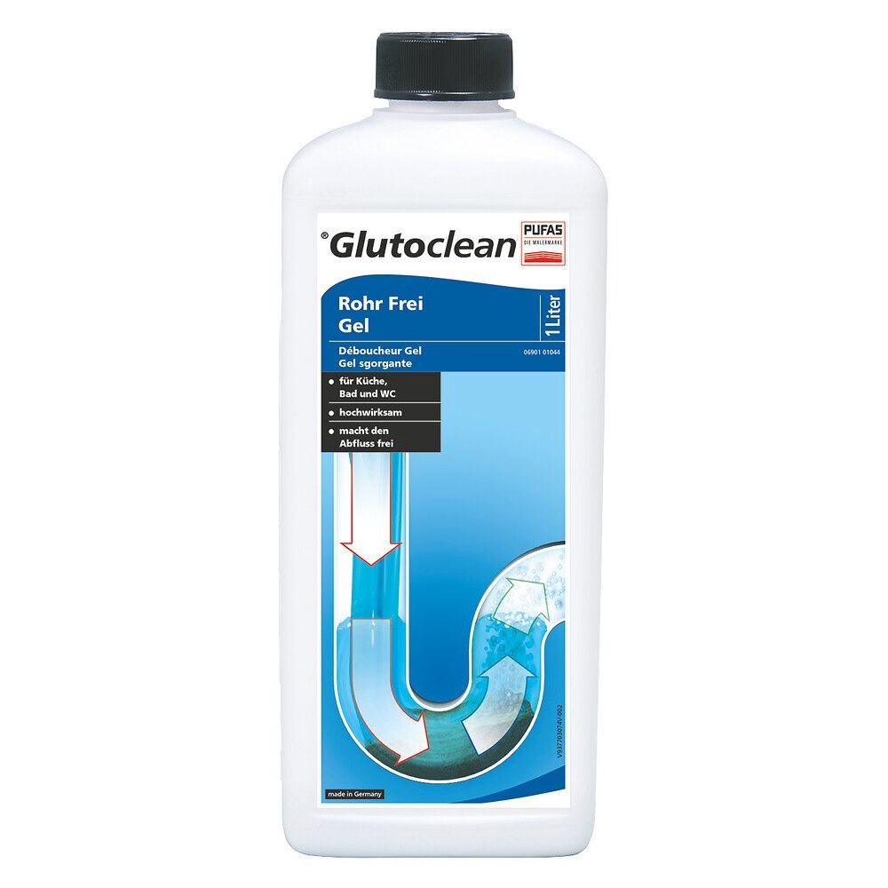 Glutoclean solutie desfundat tevi, 1 l