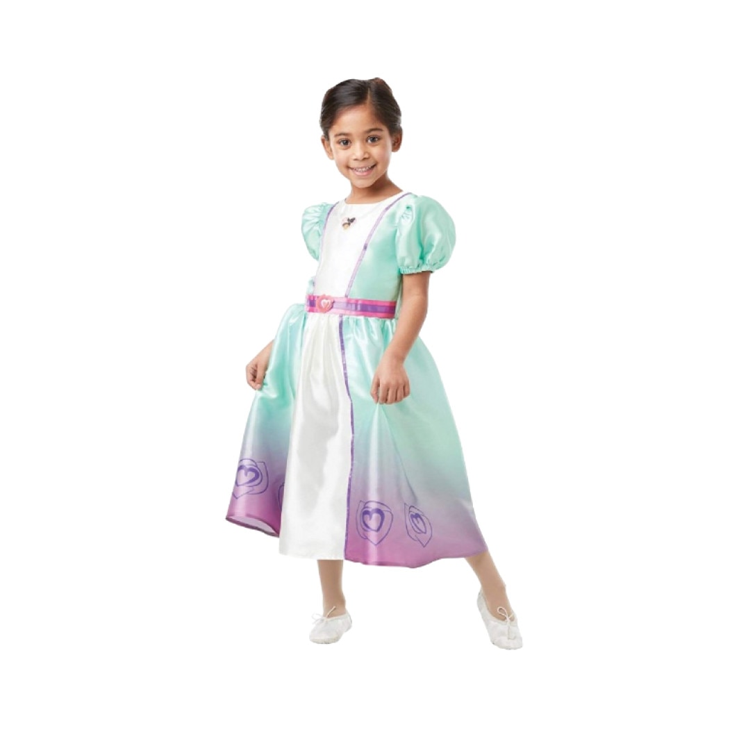 Costum Printesa Nella, rochie, multicolor, 3 - 4 ani, 104 cm