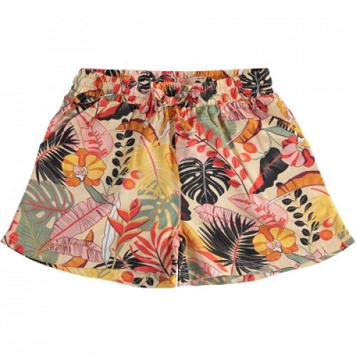 Pantaloni fete Ido scurti cu imprimeu floral 8 ani