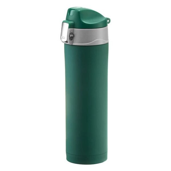 Cana termica Ambition 420ml cu buton de siguranta verde Glossy