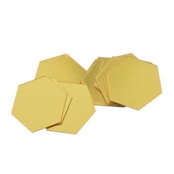 Oglinda Design Hexagon Acrilica Cristal & Diamant GOLD- Luxury Home - 18 cm - 1 Buc Oglinda Design Hexagon Acrilica Cristal & Diamant GOLD- Luxury Home - 18 cm - 1 Buc