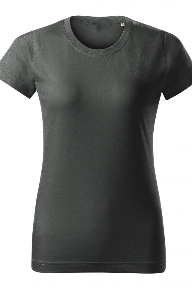 Tricou pentru dama Basic Free, Gri ardezie