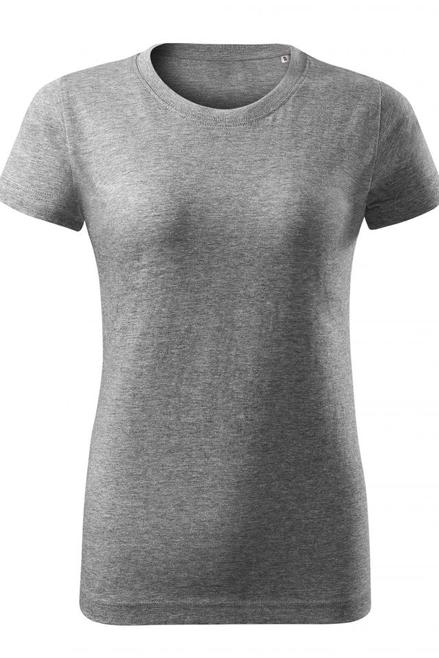 Tricou pentru dama Basic Free, Gri inchis