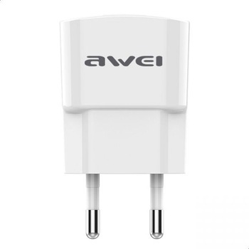 Incarcator Retea Awei 2xUsb cu Cablu Date Lightning 1m Alb Incarcator Retea Awei 2xUsb cu Cablu Date Lightning 1m Alb