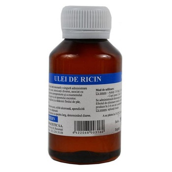 Ulei de Ricin Tis Farmaceutic, 100 ml Ulei de Ricin Tis Farmaceutic, 100 ml