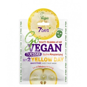 Masca hidratanta servetel, GoVEGAN Tuesday Yellow Day , 7Days, 25 g Masca hidratanta servetel, GoVEGAN Tuesday Yellow Day , 7Days, 25 g