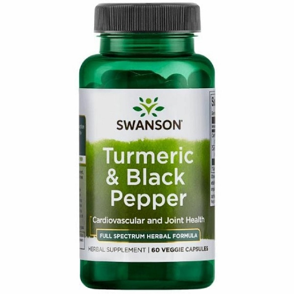 Supliment alimentar, Articulatii si Sistem Cardiovascular, Swanson Full Spectrum Formula Turmeric & Black Pepper - 60 capsule (60 doze)