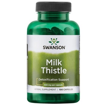 Supliment alimentar, Silimarina (1000 mg), Swanson Milk Thistle - 100 capsule (50 doze) Supliment alimentar, Silimarina (1000 mg), Swanson Milk Thistle - 100 capsule (50 doze)