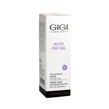 Crema cu acid glicolic 10% Gigi Nutri peptide , 50 ml Crema cu acid glicolic 10% Gigi Nutri peptide , 50 ml