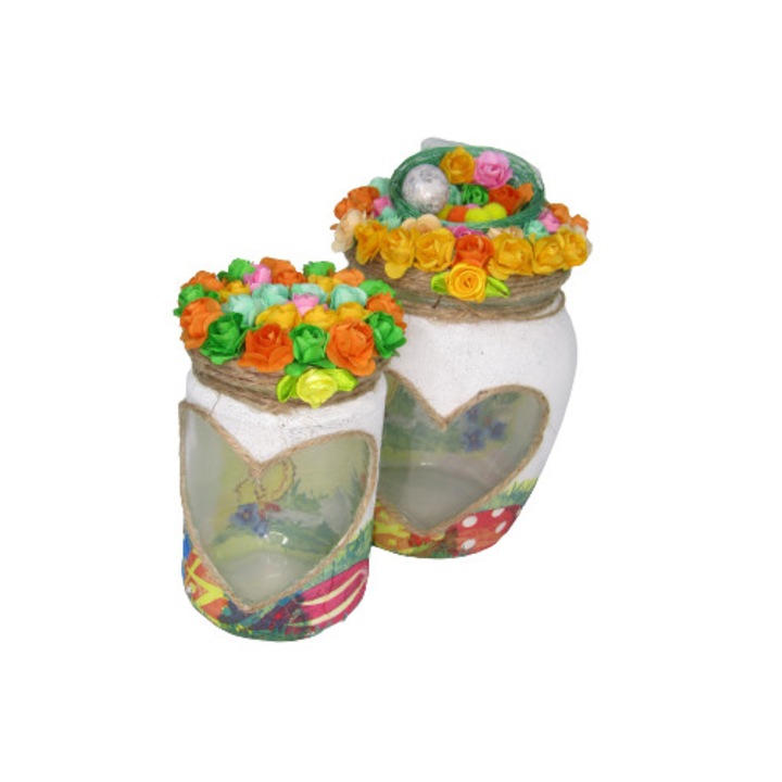 Set "Candy jars" 2 recipiente Paste, Multicolor