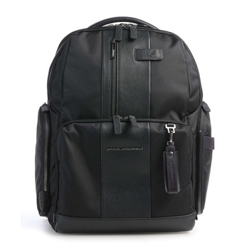 Rucsac PIQUADRO, din tesut si piele, port laptop 14'', CA5030BRBM-N, negru Rucsac PIQUADRO, din tesut si piele, port laptop 14'', CA5030BRBM-N, negru