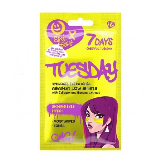 Masca hydrogen pentru zona ochilor Cheerful Tuesday, 7Days, Efect hidratant, Efect regenerator, 2.5 g