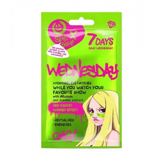 Masca hydrogel pentru zona ochilor Easy Wednesday, 7Days, Regenerare, Efect energizant, 2.5 g